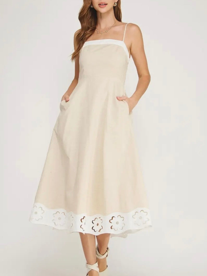 linen midi dress Nora Linen Midi Dress – WAVERLY
