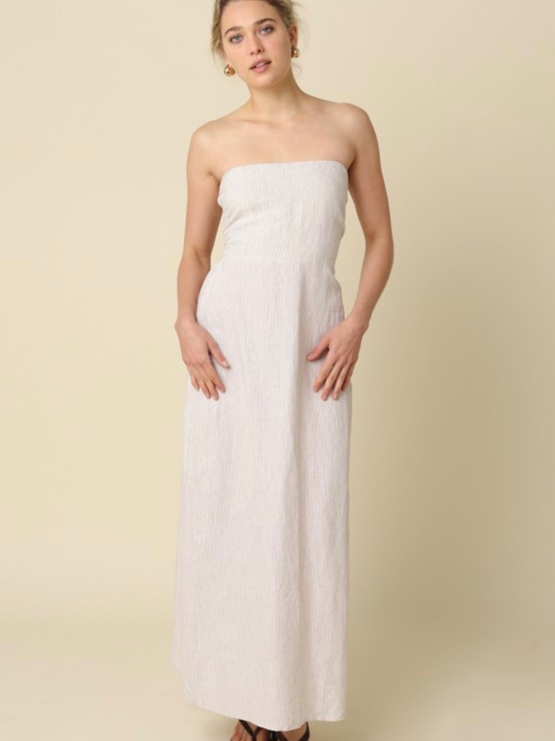 dylan maxi dress white Claire Dress White / XL