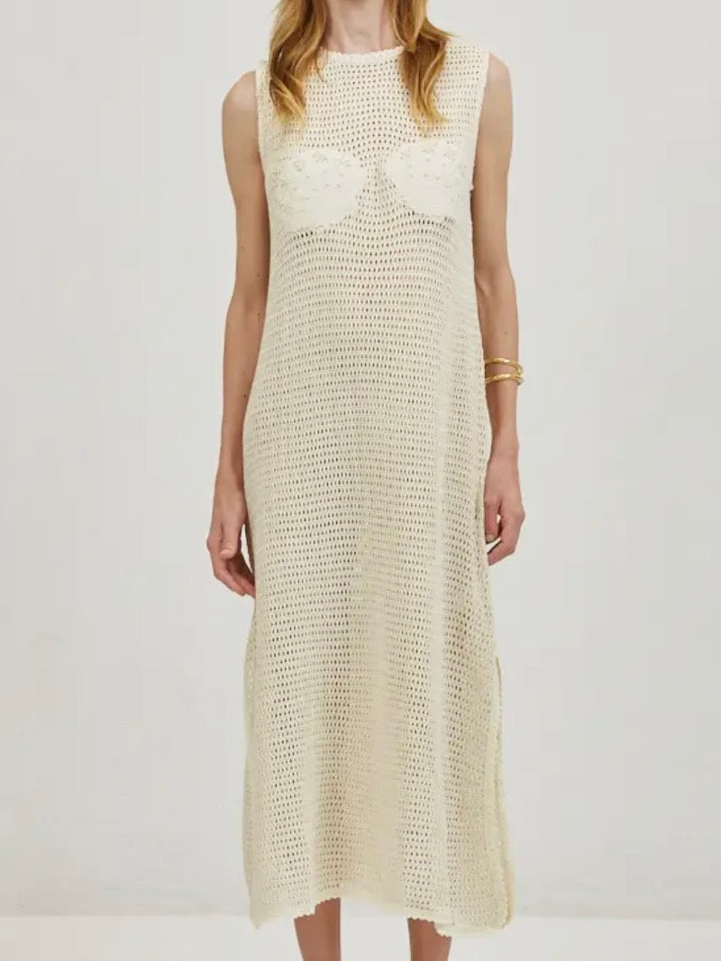 shell crochet maxi dress CORAL SHELL HANDMADE MAXI CROCHET DRESS | CULT MIA